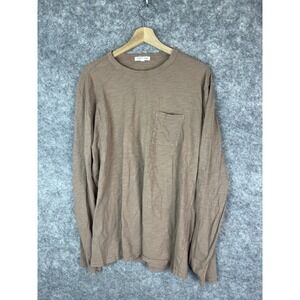 Forty Five Tshirt Mens XL Lot Of 2 Long Sleeve Huckberry Supima Cotton Brown